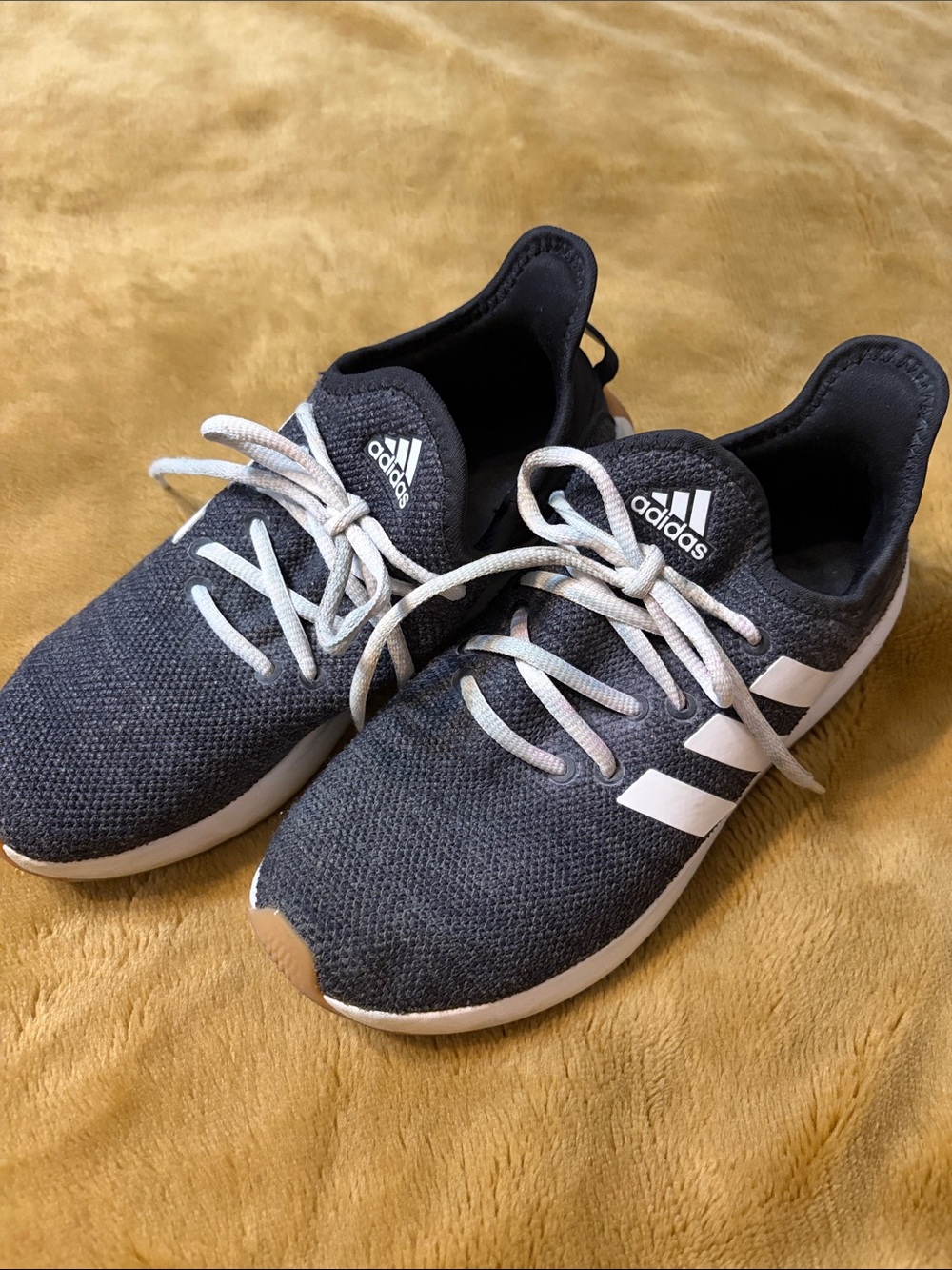 Adidas Cloudfoam Pure SPW dark gray/ white running shoes size 7 1/2
